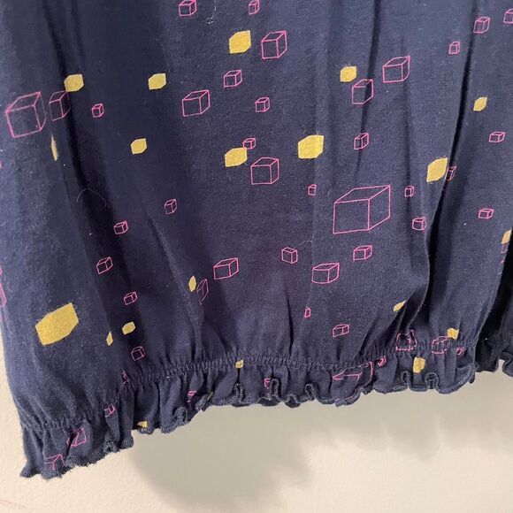 Vintage Stussy Women's Navy and Blue Blouse from the 00's - Picture 6 of 6